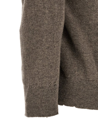 Brown Virgin Wool Cardigan
