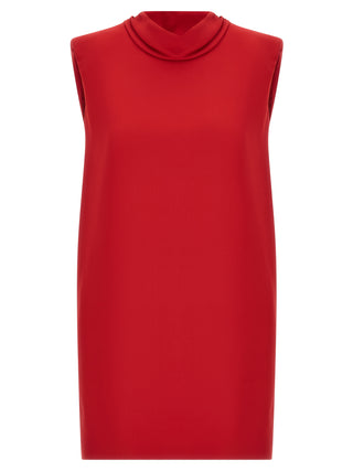 Multicolor Silk Short Dress