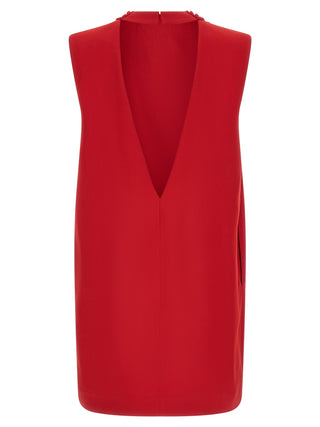 Multicolor Silk Short Dress