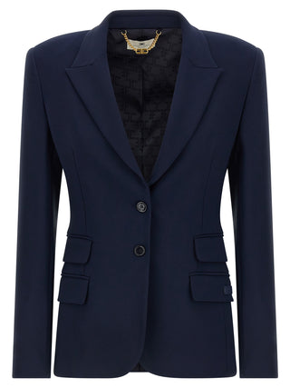 Blue Polyester Blazer