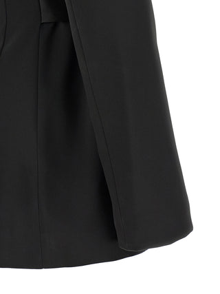 Black Polyester Blazer