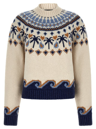 Multicolor Virgin Wool Cardigan