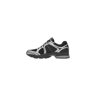 Black Synthetic Athletic Sneakers