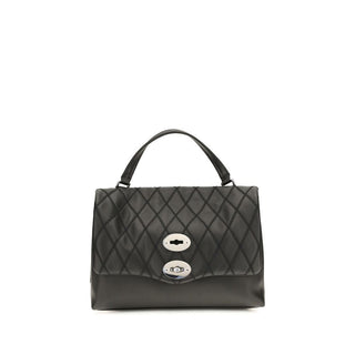 Black Calf Leather Bos Taurus Handbag