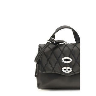 Black Calf Leather Bos Taurus Handbag