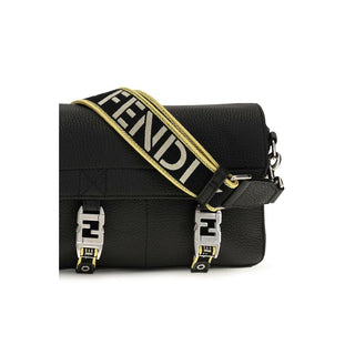 Black Calf Leather Bos Taurus Shoulder Bag