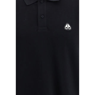 Black Cotton Polo Shirt