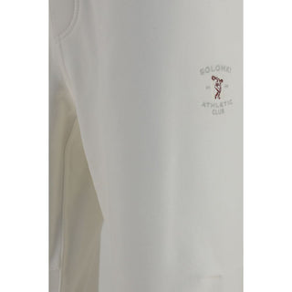 White Cotton Casual Pants