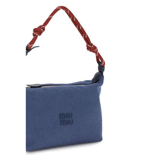 Blue Cotton Shoulder Bag