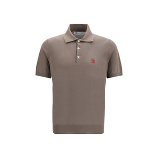Brown Cotton Polo Shirt