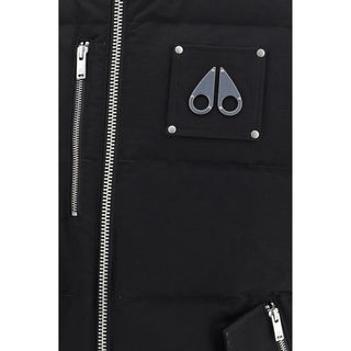 Black Cotton Sleeveless Jacket
