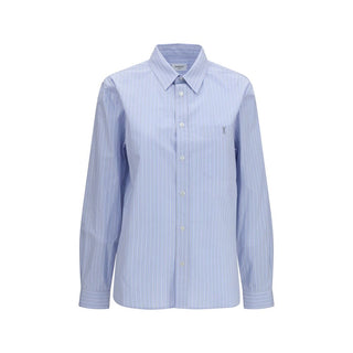 Blue Cotton Pattern Shirt