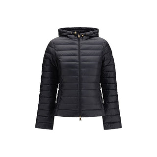 Black Polyamide Full-Length Jacket