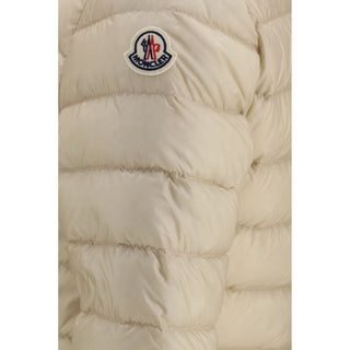 Beige Polyamide Full-Length Jacket