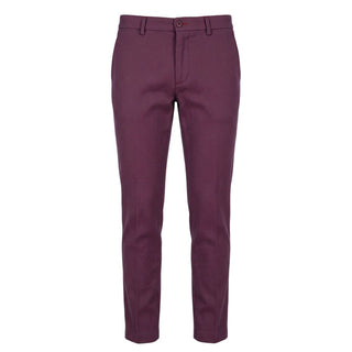 Red Cotton Men Pants