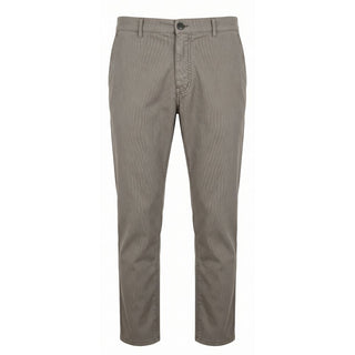 Grey Cotton Men Trouser