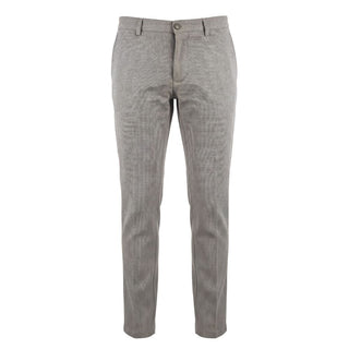Brown Flax Men Trousers