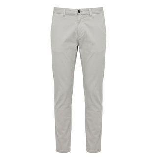 Grey Cotton Men Pants
