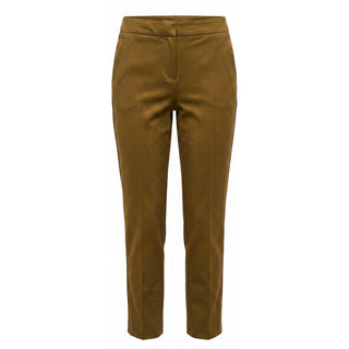 Brown Cotton Women Pants
