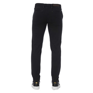 Black Cotton Men Pants