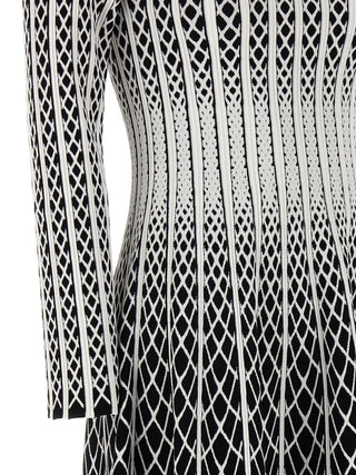 Bicolor Viscose Midi Skirt