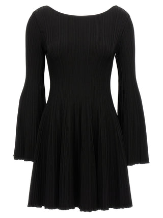 Black Viscose Mini Skirt