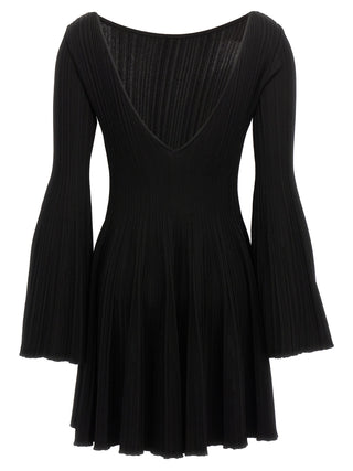 Black Viscose Mini Skirt