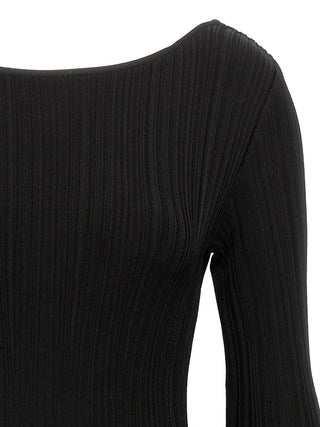 Black Viscose Mini Skirt