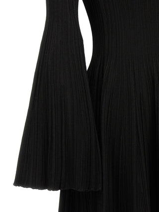 Black Viscose Mini Skirt