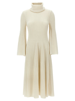 White Cashmere Midi Skirt