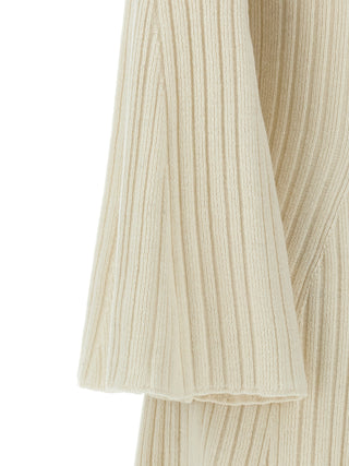 White Cashmere Midi Skirt