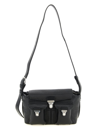 Black Calfskin Crossbody Bag