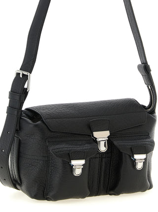 Black Calfskin Crossbody Bag