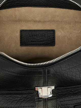 Black Calfskin Crossbody Bag