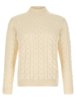 White Virgin Wool Cardigan