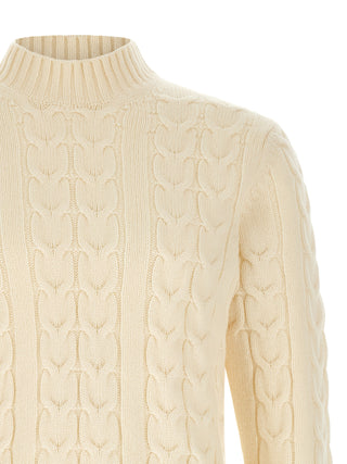 White Virgin Wool Cardigan