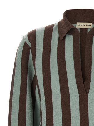 Multicolor Cashmere Polo Shirt