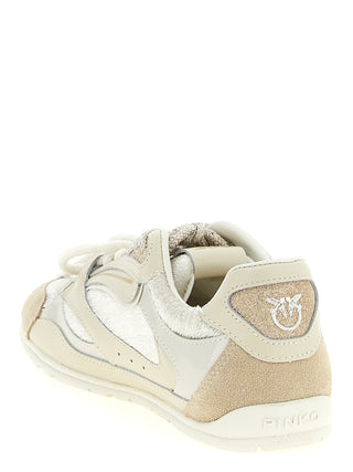 White Leather Low Top Sneakers