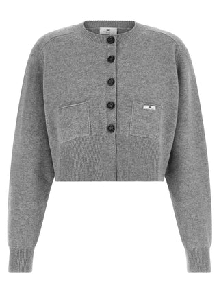 Gray Wool Cardigan