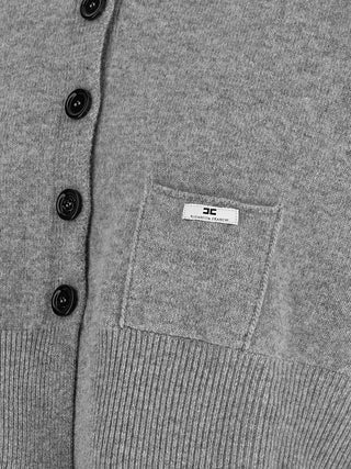 Gray Wool Cardigan