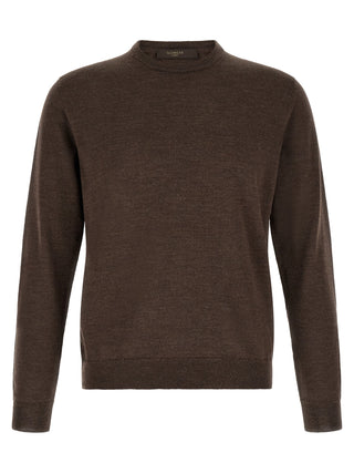 Brown Virgin Wool Cardigan