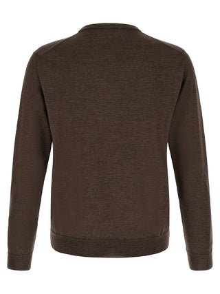 Brown Virgin Wool Cardigan