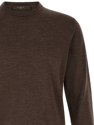 Brown Virgin Wool Cardigan