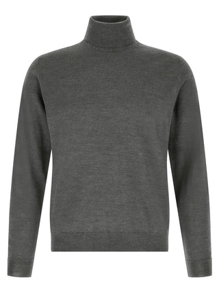Gray Virgin Wool Cardigan