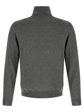 Gray Virgin Wool Cardigan