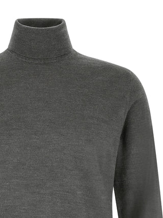 Gray Virgin Wool Cardigan