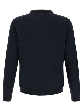 Blue Virgin Wool Cardigan