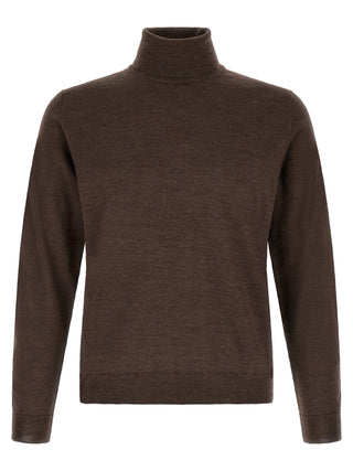 Brown Virgin Wool Cardigan