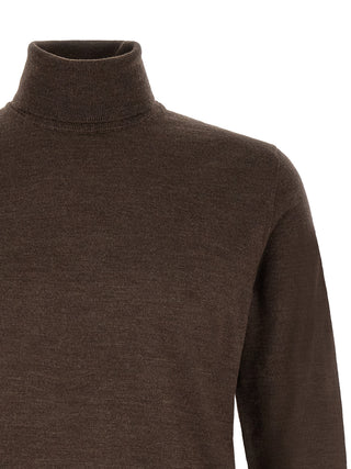 Brown Virgin Wool Cardigan