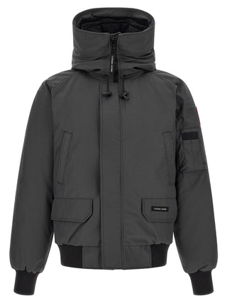 Gray Polyester Bomber
